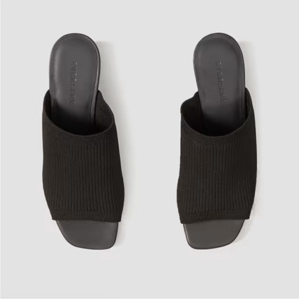 New Everlane The Glove Mule in ReKnit Black Size 11